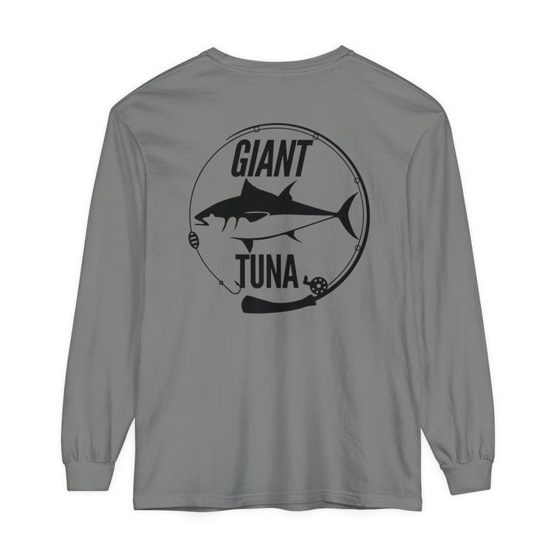 Giant Tuna Long Sleeve Sport T-Shirt - Waverider Coffee Company Design