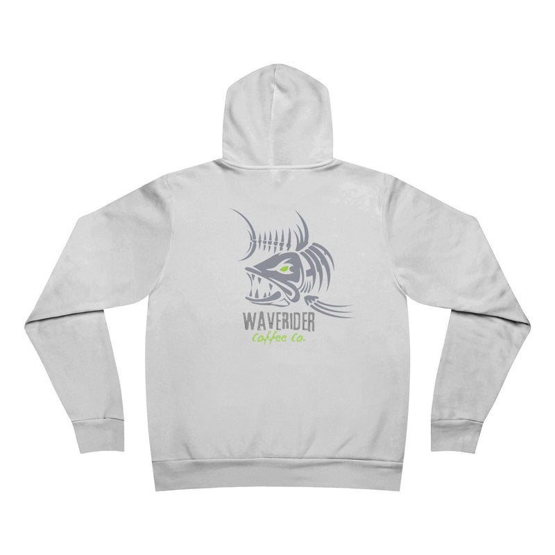 WAVERIDER COFFEE COMPANY CUSTOM DESIGNED LOGO ATTACK SPONGE FLEECE PULLOVER HOODIE