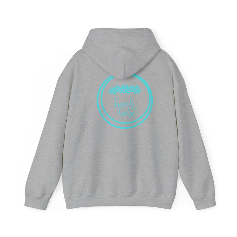 WAVERIDER COFFEE COMPANY BEACH BABE LOGO DESIGNED PULLOVER HOODIE