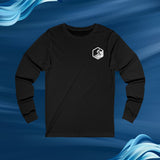 CUSTOM WAVERIDER COFFEE COMPANY SURFER LOGO SPORT JERSEY LONG SLEEVE TEE