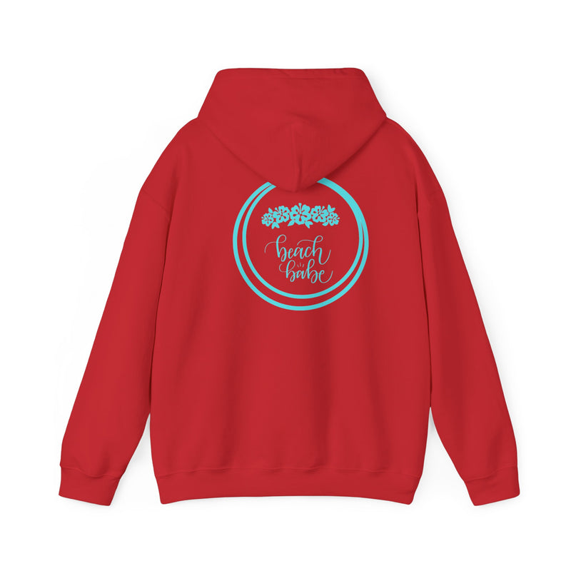 WAVERIDER COFFEE COMPANY BEACH BABE LOGO DESIGNED PULLOVER HOODIE