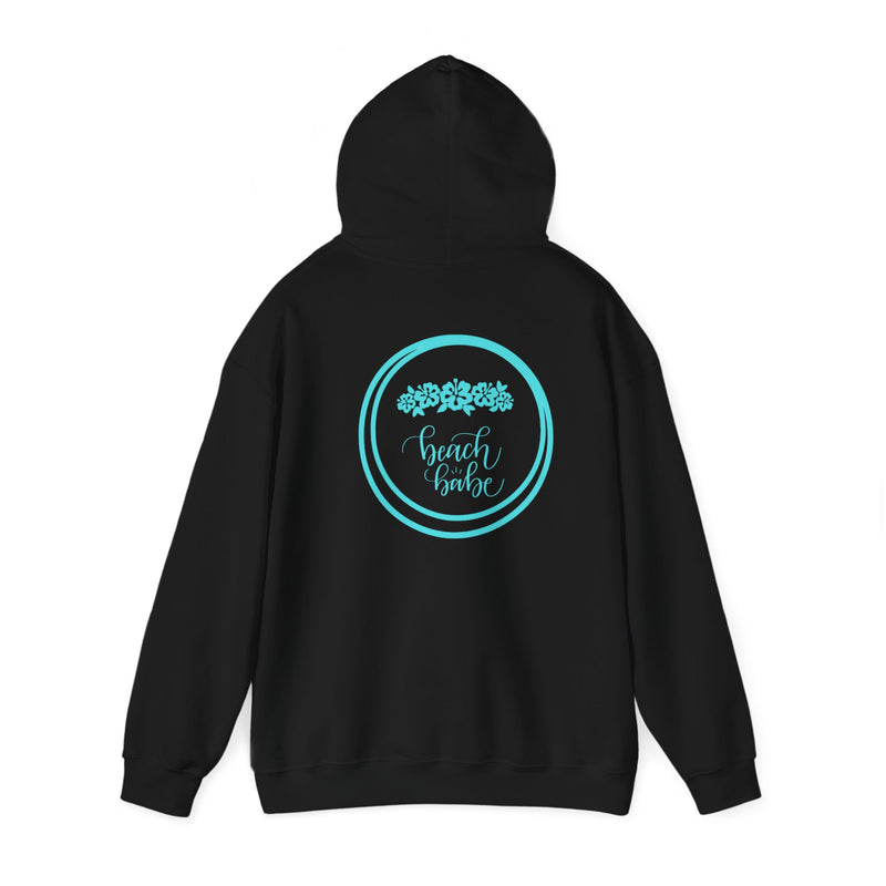 WAVERIDER COFFEE COMPANY BEACH BABE LOGO DESIGNED PULLOVER HOODIE