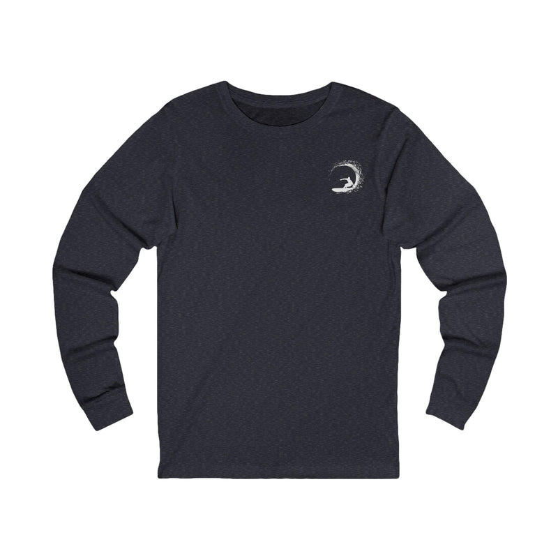 Custom Waverider Coffee Company Surf Rider Logo Designed Jersey Long Sleeve Tee