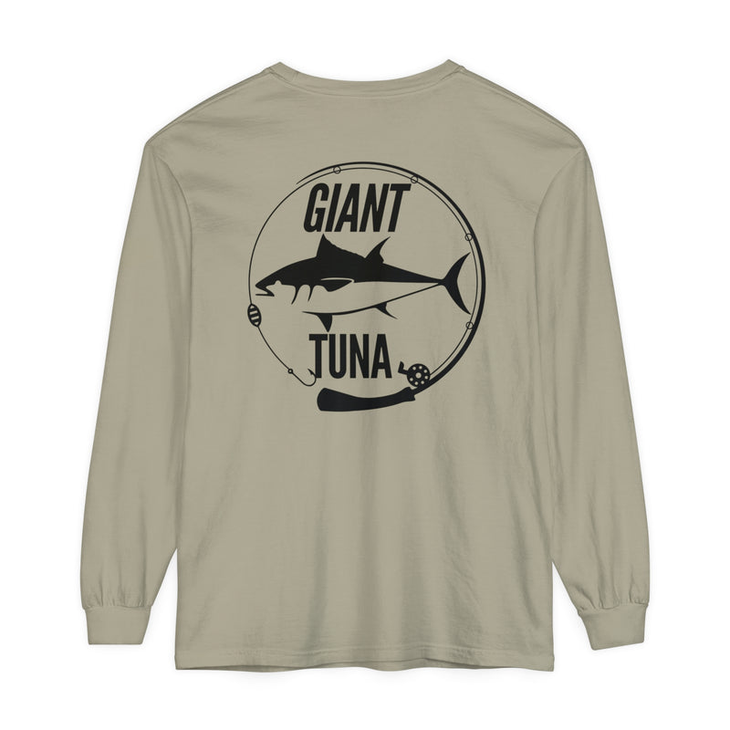 Giant Tuna Long Sleeve Sport T-Shirt - Waverider Coffee Company Design