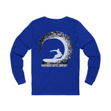 Custom Waverider Coffee Company Surf Rider Logo Designed Jersey Long Sleeve Tee