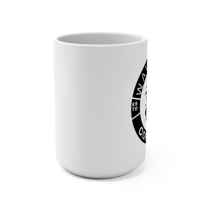 This is the Waverider Coffee Company Brand Logo Surfing Coffee Mug 15oz