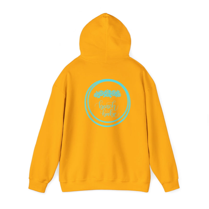 WAVERIDER COFFEE COMPANY BEACH BABE LOGO DESIGNED PULLOVER HOODIE