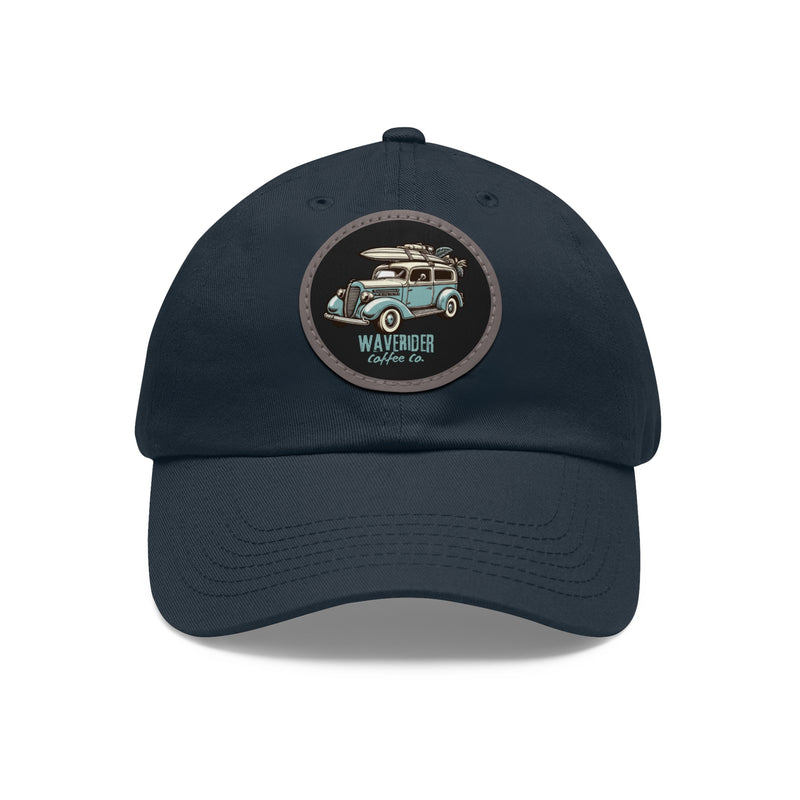 CUSTOM DESIGNED WAVERIDER COFFEE COMPANY LOGO SURF WAGON SPORT CAP