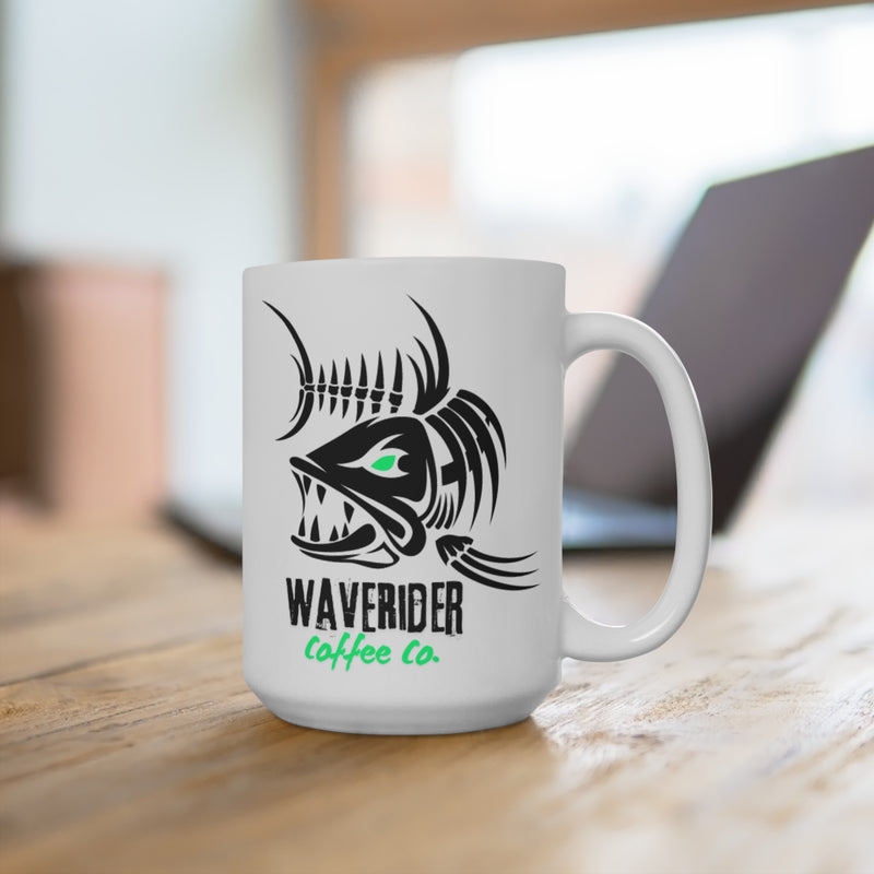 Enjoy Waverider Coffee Company Brand Designed Attack Line Coffee Mug 15oz