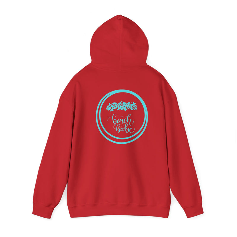 WAVERIDER COFFEE COMPANY BEACH BABE LOGO DESIGNED PULLOVER HOODIE