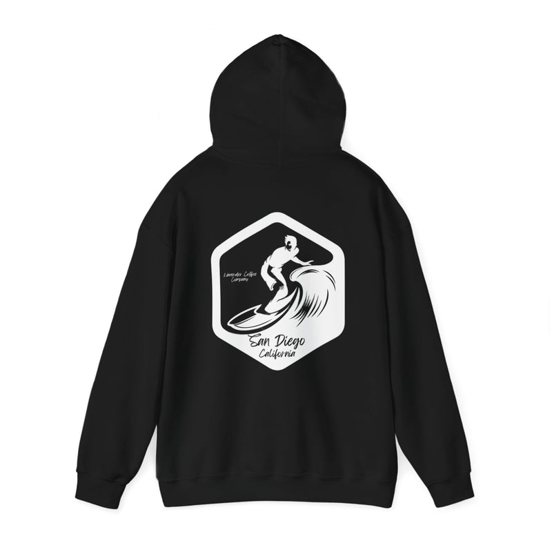 WAVERIDER COFFEE COMPANY CUSTOM DESIGNED SAN DIEGO PULLOVER HOODIE