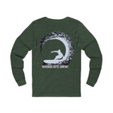 Custom Waverider Coffee Company Surf Rider Logo Designed Jersey Long Sleeve Tee