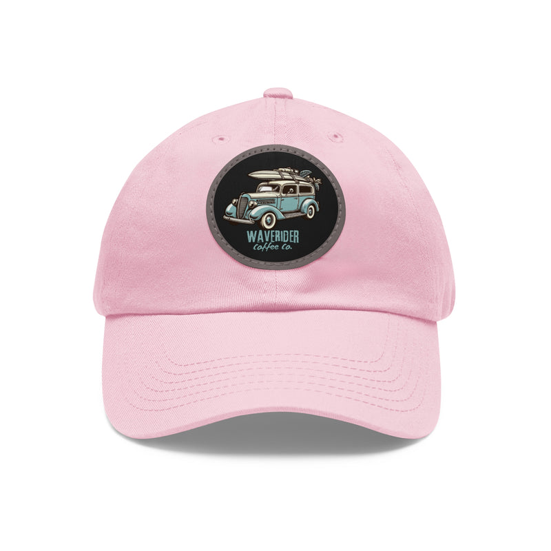 CUSTOM DESIGNED WAVERIDER COFFEE COMPANY LOGO SURF WAGON SPORT CAP