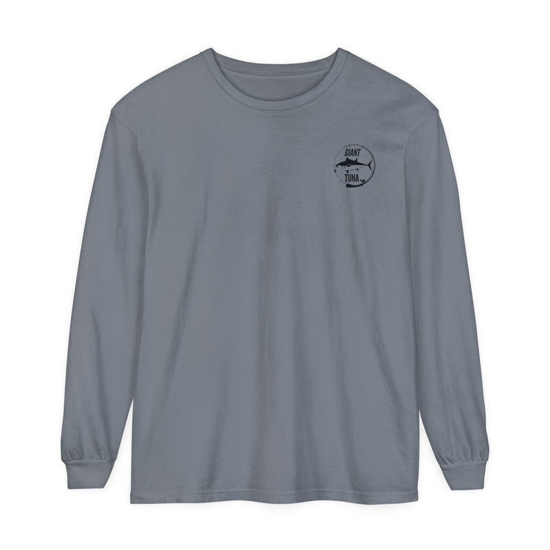 Giant Tuna Long Sleeve Sport T-Shirt - Waverider Coffee Company Design