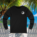 CUSTOM WAVERIDER COFFEE COMPANY SURFER LOGO SPORT JERSEY LONG SLEEVE TEE