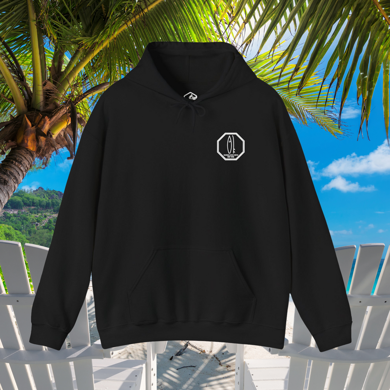 WAVERIDER COFFEE COMPANY BRAND LOGO SURF TEAM PULLOVER HOODIE